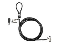 HP Nano Kombinations-Kabelsperre. Schwarz, Metallisch,...