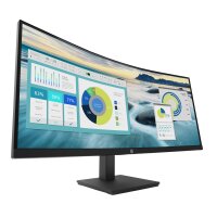 HP P34hc Curved Display (Schwarz), 34" WQHD VA, 65W USB-C Power Delivery, Webcam, 3 Jahre Garantie (Austausch am naechsten Arbeitstag)