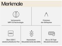 HP Wiederaufladbarer Tilt Pen MPP 2.0 (schwarz)