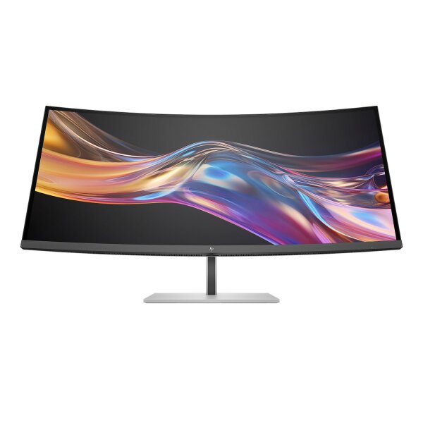 HP 738pu Curved Docking Display (Schwarz), 37.5" 4K UHD IPS, 100W USB-C Power Delivery, Webcam, 3 Jahre Garantie (Austausch am naechsten Arbeitstag)