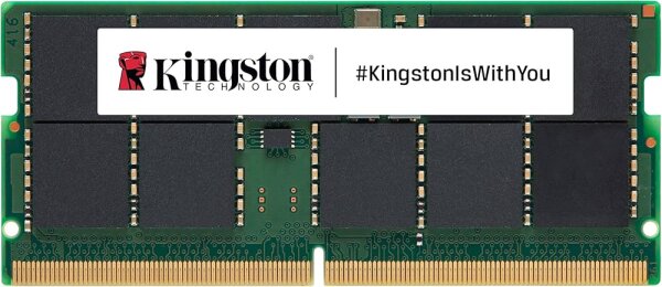 Kingston SO-DIMM RAM-Modul für Notebook/Mini PC, 32 GB DDR5-5600/PC5-44800 SDRAM - 5600 MT/s Dual-Rank Speicher - CL46 - 1,10 V - Nicht-ECC - Ungepuffert - 262-Pin - SODIMM