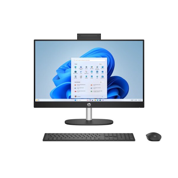 HP All-in-One DT AI 24-cr2759nz, Renew, Intel Ultra 7 255U, 32 GB DDR5, 2TB SSD, 23.8" FHD 1920x1080 Anti-Glare 250 nits, Intel Graphics, Win11 Home, Schwarz, 1 Jahr Bring‑In Garantie