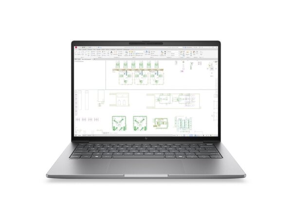 HP ZBook 8 G2i 14, Intel Ultra 7 356H, 64 GB DDR5, 1TB SSD, 14" WUXGA 1920x1200 Sure View 800nits, RTX PRO 500 Blackwell, 6 GB GDDR7 dediziert, Win11 Pro, Silber, 3 Jahre Vor‑Ort Service