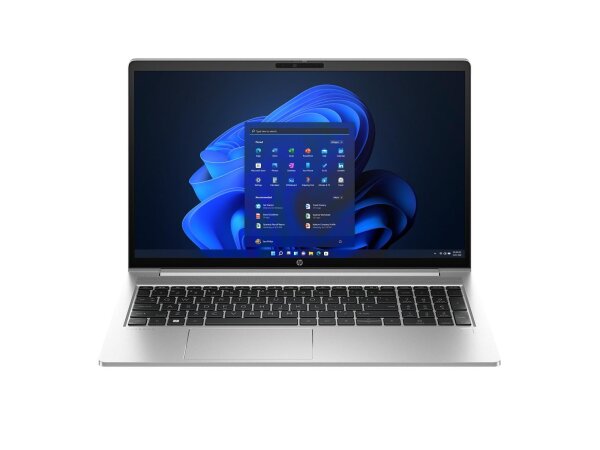 HP ProBook 450 G10, Refurbished Grade A, Intel Core i5-1335U, 16 GB DDR4, 256 GB NVMe SSD, 15.6" FHD 1920x1080 Anti-Glare 250 nits, Iris Xe Graphics 80 (Alder Lake, integriert), Win11 Pro, Silber, 1 Jahr VarioTrade Garantie