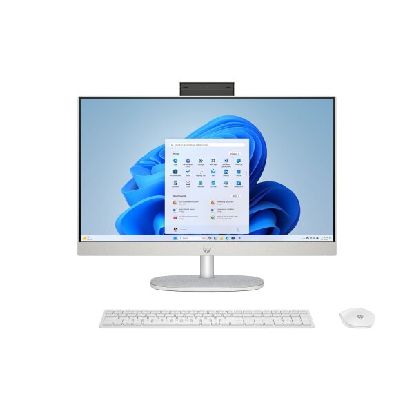 HP All-in-One DT AI 24-cr2739nz, Renew, Intel Ultra 7 255U, 16 GB DDR5, 1TB SSD, 23.8" FHD 1920x1080 Anti-Glare 250 nits, Intel Graphics, Win11 Home, Muschelweiß, 1 Jahr Bring‑In Garantie