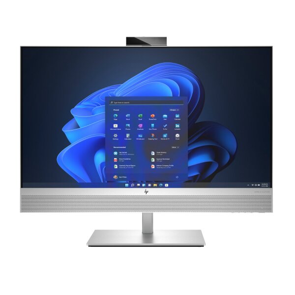 HP EliteOne 870 G9 AiO, Renew - Ohne Verpackung, Intel Core i7-14700, 32 GB DDR5, 1TB SSD, 27" QHD 2560x1440, UHD Graphics 770, Win11 Pro, Silber, 1 Jahr Vor‑Ort Service